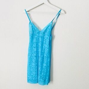 Victoria Secret Blue Lace Lingerie Size Medium